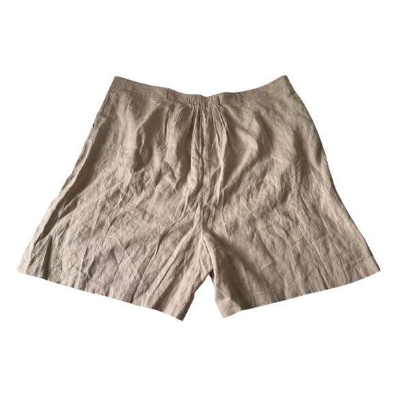 100% Linen - The Drop Women's Millie Loose-Fit Pleated Long Linen Walk Short - Picture 5 of 9